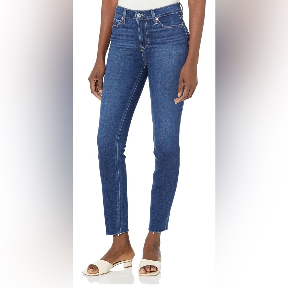 Paige Ankle Crop Straight Leg Jeans size 28